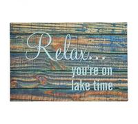 paillasson Exterieur Entree Paillasson avec Citation inspirante : « Détendez-Vous, Vous êtes au Bon Moment ».