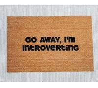 paillasson Exterieur Entree Paillasson avec Citation inspirante « Laissez-Moi Tranquille, Je suis introverti »