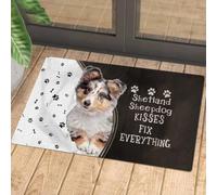 paillasson Exterieur Entree Paillasson « Baisers de Berger des Shetland Qui réparent Tout »