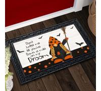 paillasson Exterieur Entree Paillasson Balai de Gnomes d'halloween