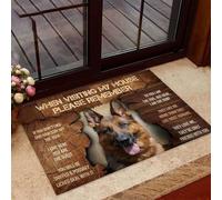 paillasson Exterieur Entree Paillasson Berger Allemand - Lors de Votre Visite chez Moi