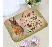 paillasson Exterieur Entree Paillasson Berger Allemand « Vivez comme si Quelqu'un Avait laissé la Porte Ouverte »