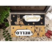 paillasson Exterieur Entree Paillasson « Bergers allemands Disent Bonjour et au Revoir »