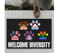 paillasson Exterieur Entree Paillasson « Bienvenue à la diversité »