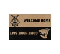 paillasson Exterieur Entree Paillasson « Bienvenue à la Maison, rentrez sains et saufs » pour Les cheminots