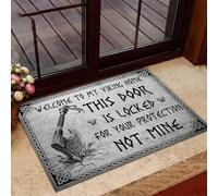 paillasson Exterieur Entree Paillasson « Bienvenue chez Moi, Viking »