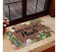 paillasson Exterieur Entree Paillasson Cactus « J'espère Que Vous Aimez Les Plantes »