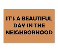 paillasson Exterieur Entree Paillasson « Cadeau de Pendaison de crémaillère » pour Une Nouvelle Maison - « C’est Une Belle journée »