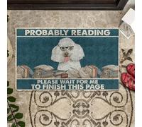 paillasson Exterieur Entree Paillasson « Caniche Probablement en Train de Lire Veuillez Patienter »