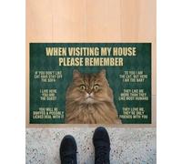 paillasson Exterieur Entree Paillasson Chat Persan, Paillasson Quand Vous visitez ma Maison
