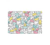 paillasson Exterieur Entree Paillasson Chats Rigolos Animaux Mignons Dessinés