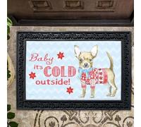 paillasson Exterieur Entree Paillasson Chihuahua « Bébé, il Fait Froid Dehors »