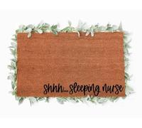 paillasson Exterieur Entree Paillasson « Chut, infirmière endormie »