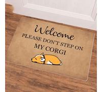 paillasson Exterieur Entree Paillasson de Bienvenue Facile à Nettoyer Mon Corgi