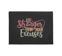 paillasson Exterieur Entree Paillasson de Motivation Fitness « Sois Plus Fort Que tes Excuses »