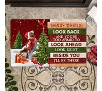 paillasson Exterieur Entree Paillasson de Noël Cavalier King Charles Spaniel Regardez Juste à côté de Vous