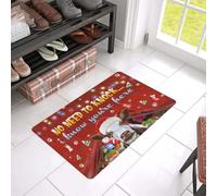 paillasson Exterieur Entree Paillasson de Noël imprimé « La Vache Sait Que tu ES là »