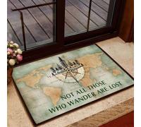 paillasson Exterieur Entree Paillasson décoratif « Tous Ceux Qui errent ne sont Pas perdus »