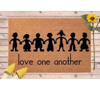 paillasson Exterieur Entree Paillasson d'extérieur « Aimez-Vous Les UNS Les Autres », paillasson d'entrée « Diversité »