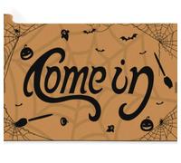 paillasson Exterieur Entree Paillasson d'halloween Humoristique « Entrez Puis partez »
