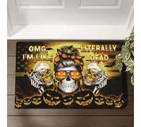 paillasson Exterieur Entree Paillasson d'halloween « Je suis littéralement Mort »