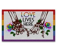 paillasson Exterieur Entree Paillasson d'halloween « l'amour VIT Ici »