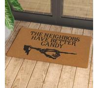 paillasson Exterieur Entree Paillasson d'halloween « Les voisins Ont de Meilleurs Bonbons »