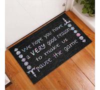 paillasson Exterieur Entree Paillasson d'halloween « Nous espérons Que Vous Avez Une Bonne Raison »