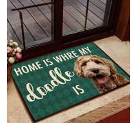 paillasson Exterieur Entree Paillasson d'intérieur et d'extérieur « La Maison, C'est là où est Mon gribouillage »