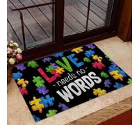 paillasson Exterieur Entree Paillasson d'intérieur et d'extérieur « l'amour n'a Pas Besoin de Mots »