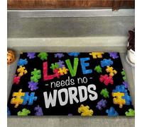 paillasson Exterieur Entree Paillasson d'intérieur et d'extérieur « l'amour n'a Pas Besoin de Mots »