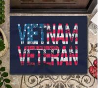 paillasson Exterieur Entree Paillasson d'intérieur et d'extérieur représentant Un vétéran du Vietnam avec Drapeau américain