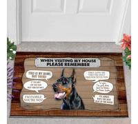paillasson Exterieur Entree Paillasson Doberman Pinscher Allemand 2 en Visite chez Moi