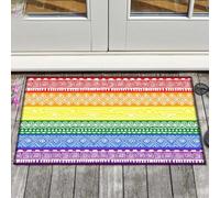 paillasson Exterieur Entree Paillasson Drapeau Arc-en-Ciel LGBT Fierté - Paillasson Arc-en-Ciel
