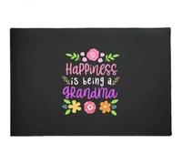 paillasson Exterieur Entree Paillasson Fleuri « Le Bonheur, C'est d'être Grand-mère »