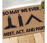 paillasson Exterieur Entree Paillasson Franc-maçon pour Que Nous puissions Nous Rencontrer Un Jour Acte et Partie