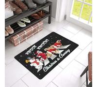 paillasson Exterieur Entree Paillasson Golden Retriever « Knock Christmas is Coming »