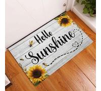 paillasson Exterieur Entree Paillasson Hello Sunshine Tournesol Abeille Filet Insecte