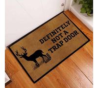 paillasson Exterieur Entree Paillasson Humoristique « Ce n'est certainement Pas Une Trappe » sur Le thème de la Chasse au cerf, pour l'intérieur et l'extérieur
