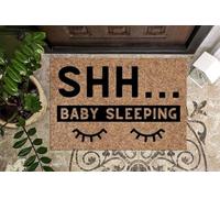 paillasson Exterieur Entree Paillasson Humoristique « Chut, bébé Qui dort » pour intérieur et extérieur