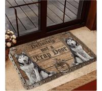 paillasson Exterieur Entree Paillasson Humoristique Husky « Ce n'est Absolument Pas Une Trappe »