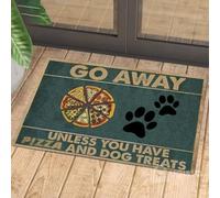 paillasson Exterieur Entree Paillasson Humoristique « Partez sauf si Vous Avez de la Pizza et des friandises pour Chien »