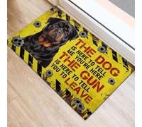 paillasson Exterieur Entree Paillasson Humoristique Rottweiler « Le Chien est là pour me dire Que tu ES l࠻