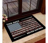 paillasson Exterieur Entree Paillasson Humoristique « Vétéran - Ce serment n'expire jamais »