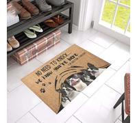 paillasson Exterieur Entree Paillasson imprimé Boston Terrier « on Sait Que Vous êtes l࠻