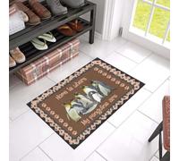 paillasson Exterieur Entree Paillasson imprimé « La Maison, C'est là où sont Mes Pingouins »