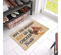 paillasson Exterieur Entree Paillasson « J'espère Que tu as acheté de la bière et des friandises au Poulet »