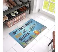 paillasson Exterieur Entree Paillasson « J'espère Que tu as acheté de la bière et des friandises aux Requins »