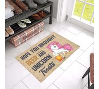 paillasson Exterieur Entree Paillasson « J'espère Que tu as acheté de la bière et des friandises Licorne »