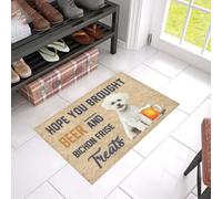 paillasson Exterieur Entree Paillasson « J'espère Que tu as acheté de la bière et des friandises pour Bichon Frisé »